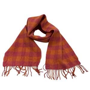 Foxford Women’s 100% Lambswool Plaid Scarf